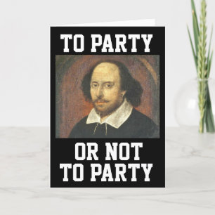 CARTES D'ANNIVERSAIRE CHAKESPEARE FUNNY