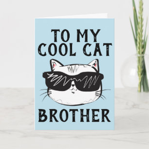 CARTES D'ANNIVERSAIRE cool CAT FRÈRE