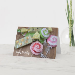 Cartes d'anniversaire de Candies et Lollipops