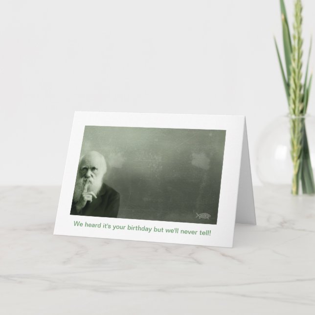 Cartes d'anniversaire de Darwin (Devant)