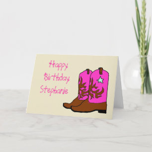 Cartes d'anniversaire de fille rose