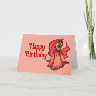 Cartes d'anniversaire de la danseuse du ventre