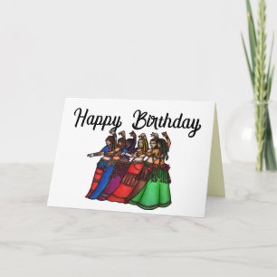 Cartes d'anniversaire de la danseuse du ventre