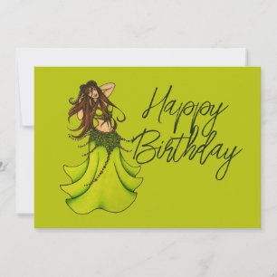 Cartes d'anniversaire de la danseuse du ventre
