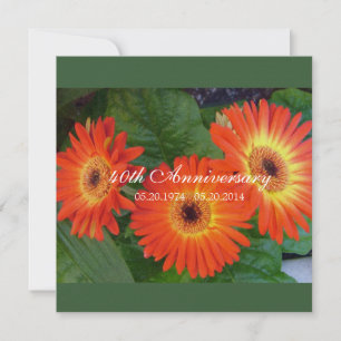 Cartes d'anniversaire de mariage à motif de margue