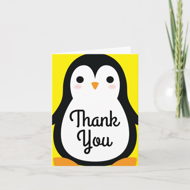 Cartes d'anniversaire de Merci mignon d'hiver de (Devant)
