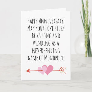 cartes d'anniversaire de premier mariage amusantes
