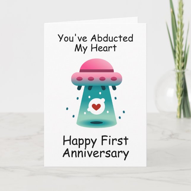cartes d'anniversaire de premier mariage amusantes (Devant)