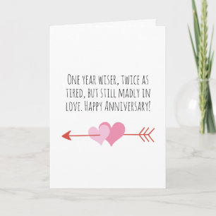 cartes d'anniversaire de premier mariage amusantes