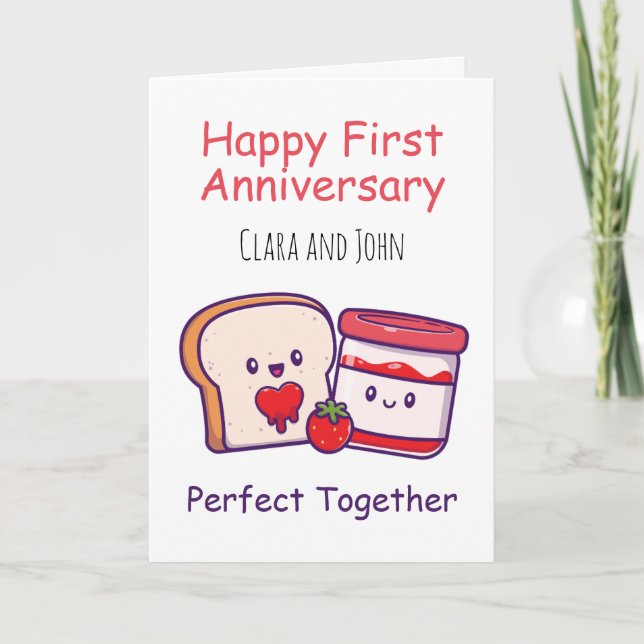 cartes d'anniversaire de premier mariage amusantes (Devant)