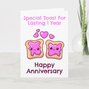 cartes d'anniversaire de premier mariage amusantes
