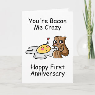 cartes d'anniversaire de premier mariage amusantes