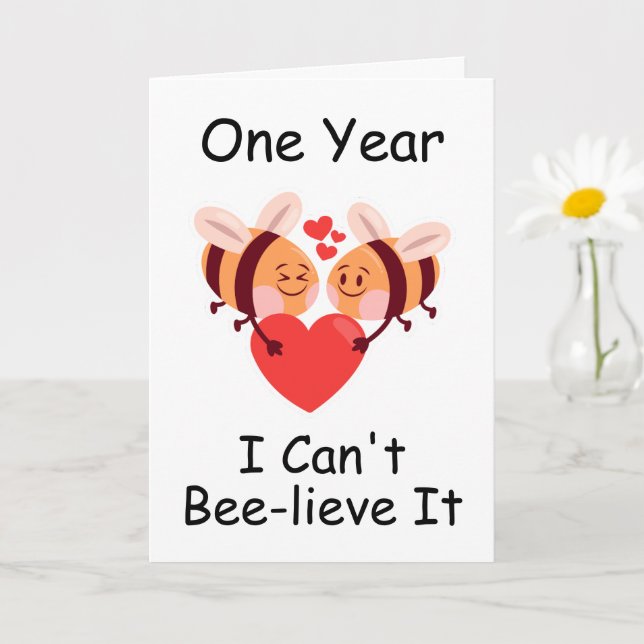 cartes d'anniversaire de premier mariage amusantes (Petite plante)
