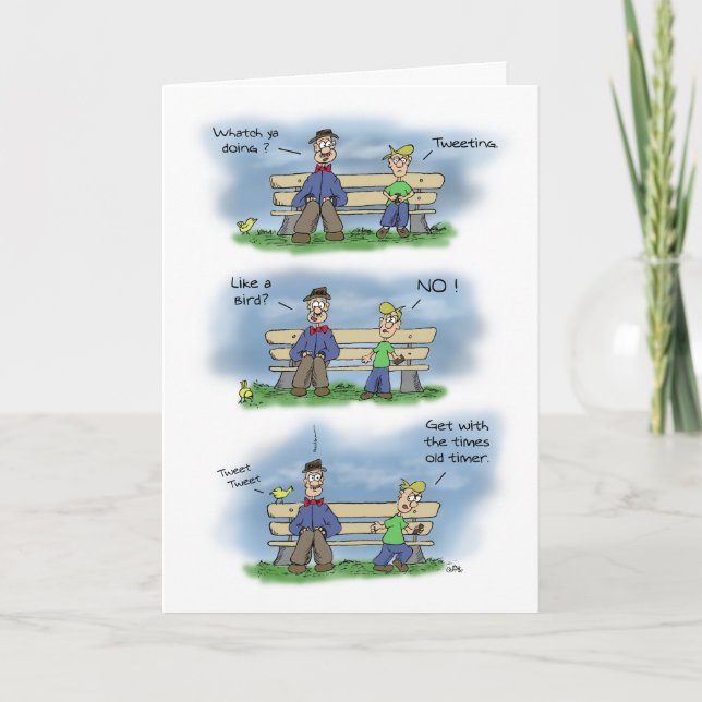 Cartes d'Anniversaire Drôle : Vieillir ? (Devant)