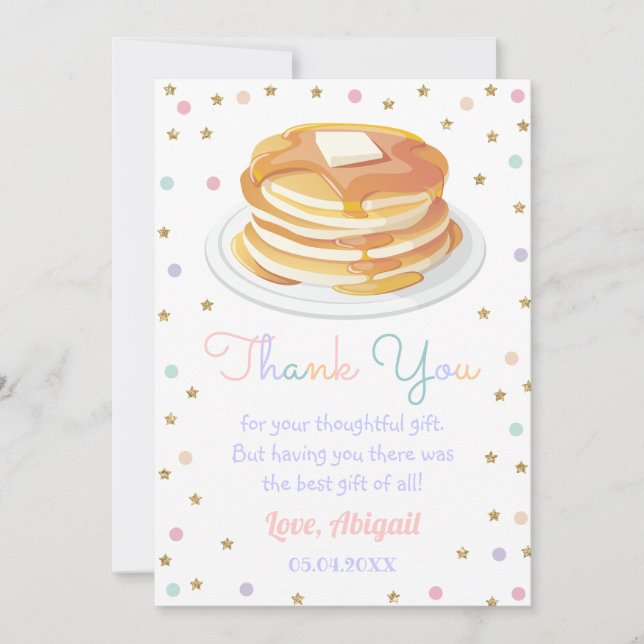 Cartes d'anniversaire enfant Pâtes et Pyjamas Pail (Devant)