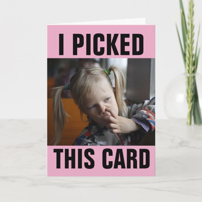 CARTES D'ANNIVERSAIRE FUNNY DE LA FILLE (Devant)