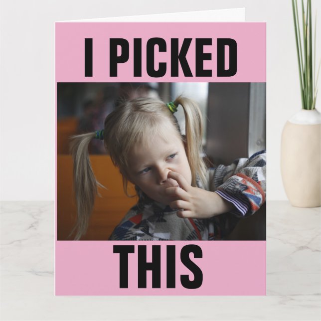 CARTES D'ANNIVERSAIRE FUNNY DE LA FILLE (Devant)