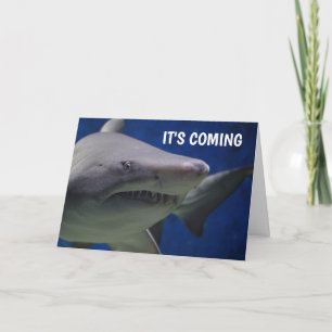 CARTES D'ANNIVERSAIRE FUNNY SHARK