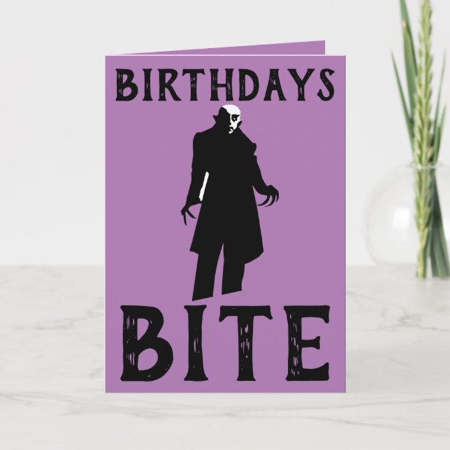 CARTES D'ANNIVERSAIRE GOTHIQUE (Devant)
