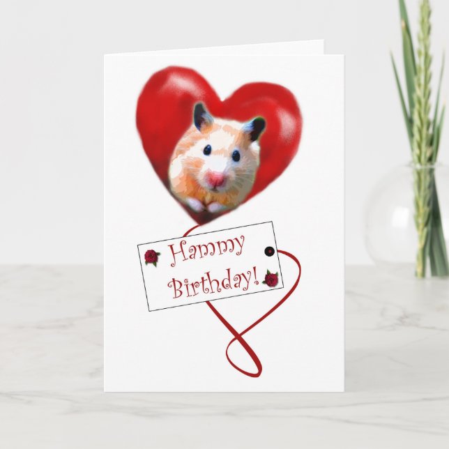 Cartes d'anniversaire Hammy (Devant)