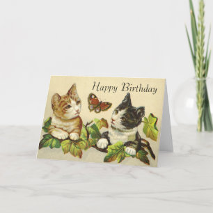 Cartes d'anniversaire joyeuses - Kittys