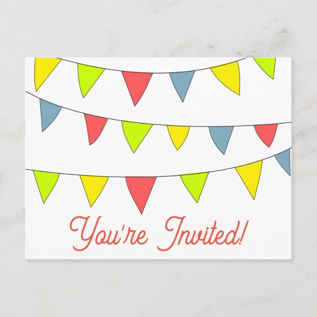 Cartes d'anniversaire joyeux vous êtes invités mig (Devant)