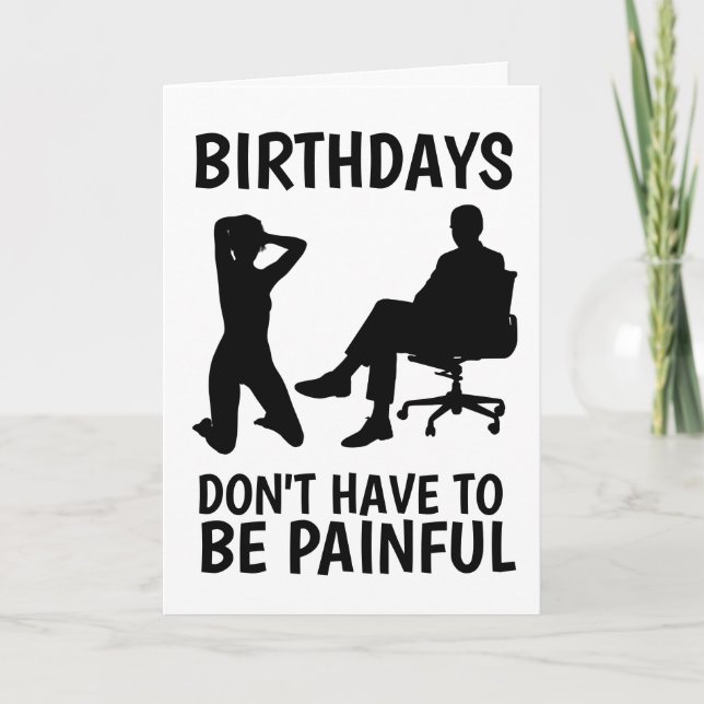 CARTES D'ANNIVERSAIRE KINKY D/s pour elle (Devant)