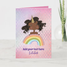 Cartes d'anniversaire Melanin Princess pour tous l
