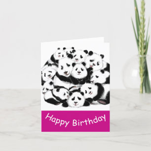 Cartes d'anniversaire Panda