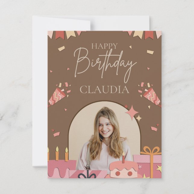 Cartes d'anniversaire personnalisées (Devant)