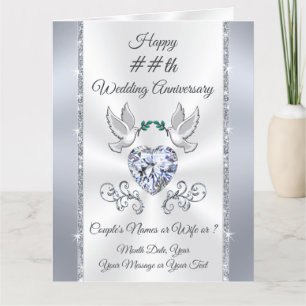 Cartes d'anniversaire personnalisées, Coeur de dia