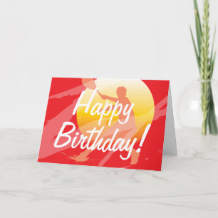 Cartes d'anniversaire pour joueurs de tennis