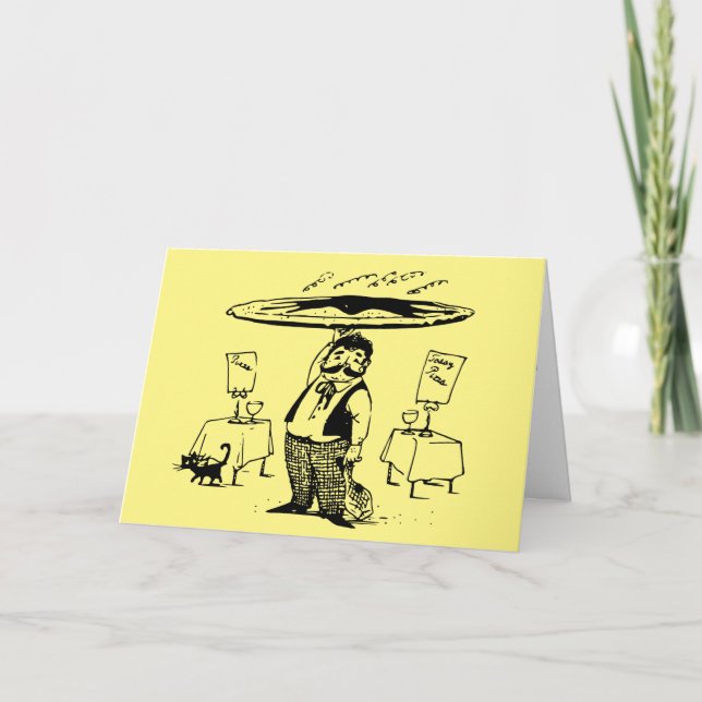 CARTES D'ANNIVERSAIRE POUR LES AMOUREUX DE LA PIZZ (Devant)