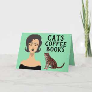 CARTES D'ANNIVERSAIRE RETRO ART FEMME