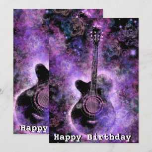 Cartes d'anniversaire romantiques musicales à la g