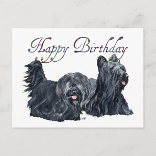 Cartes d'anniversaire Skye Terrier