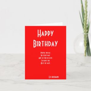 Cartes d'anniversaire spéciales ex-mari