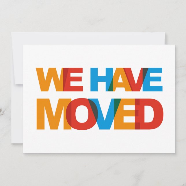 Cartes d'annonce de changement d'adresse (Devant)