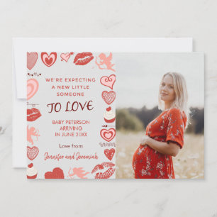 Cartes d'annonce de grossesse pour la Saint-Valent