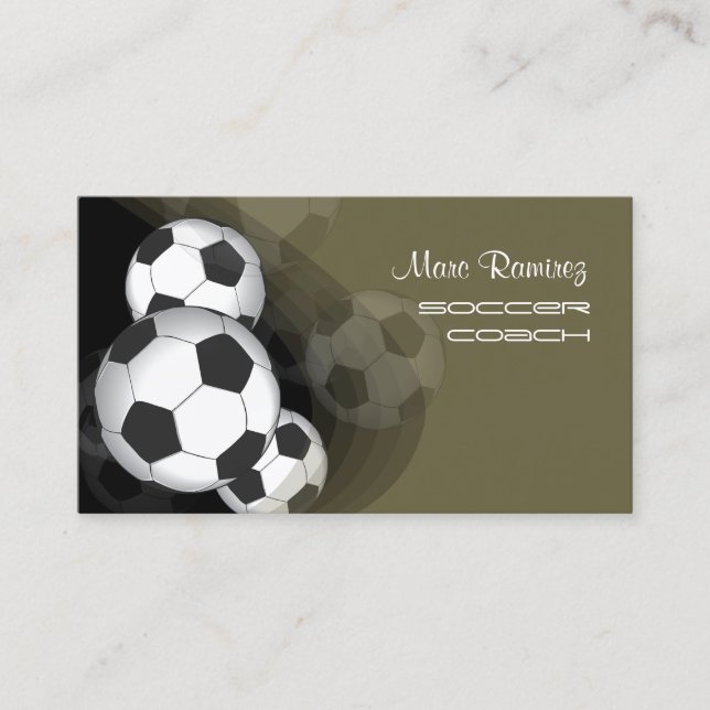 Cartes d'appel des entraîneurs de football ou des  (Devant)