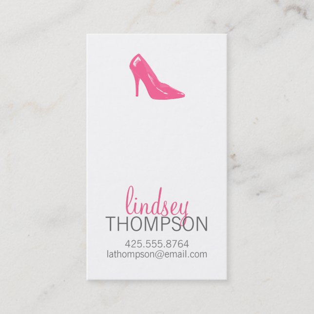 Cartes d'appel Stiletto (Devant)