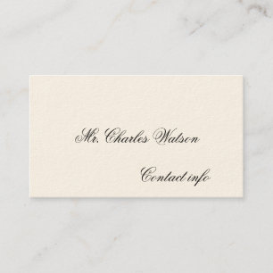 Cartes d'appel victoriennes de Gentleman