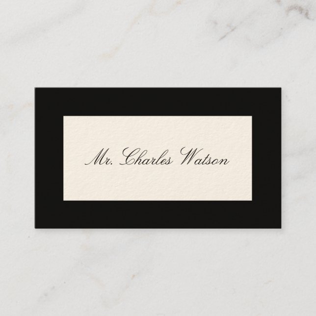 Cartes d'appel victoriennes de Gentleman (Devant)