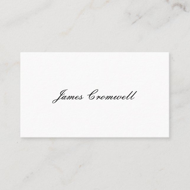 Cartes d'appel victoriennes de Gentleman (Devant)