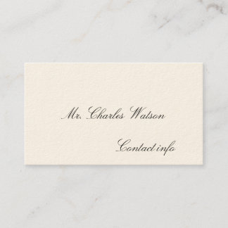 Cartes d'appel victoriennes de Gentleman