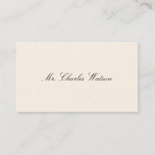 Cartes d'appel victoriennes de Gentleman