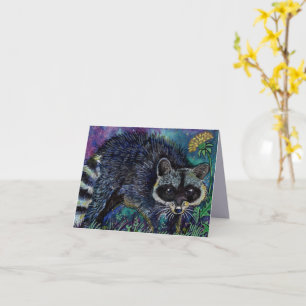 Cartes d'aquarelle Baby Racoon