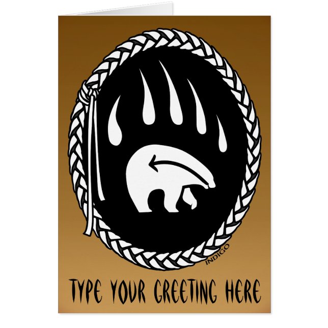 Cartes d'art de l'ours sur mesure Cartes d'art de  (Devant)