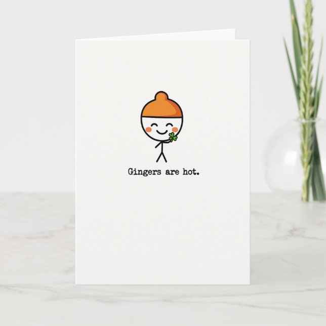Cartes d'art mignon pour les roux (Devant)
