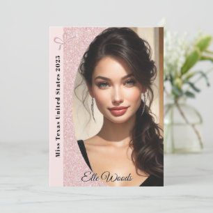 Cartes d'autographe de spectacle Pastel Glitter